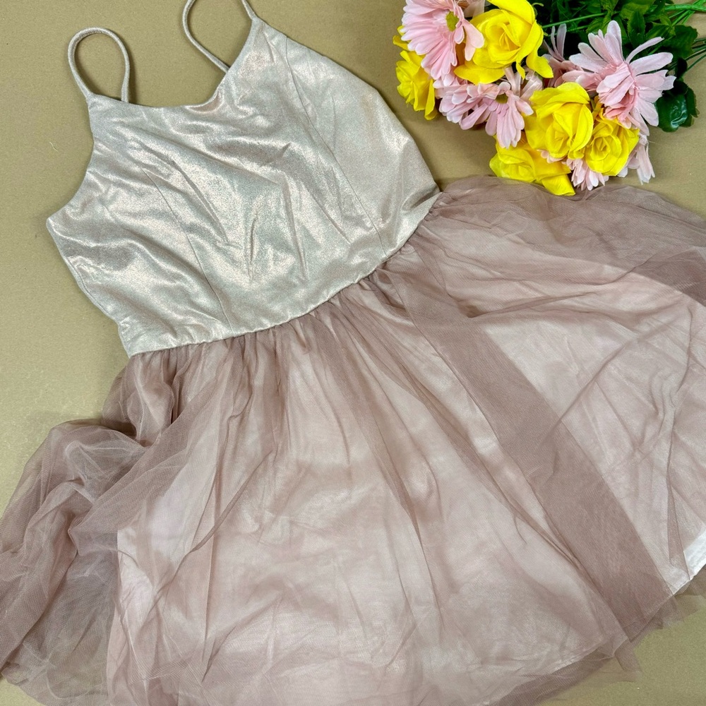 SHIMMER ROSE GOLD TUTU DRESS - Picture 2 of 10